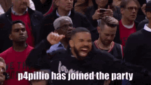 P4pillio Has Joined The Party Drake GIF - P4pillio Has Joined The Party Drake Happy GIFs