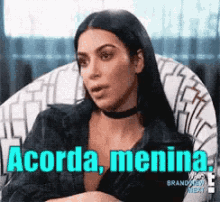 Acorda Menina / Se Liga / Cai Na Real / Kim Kardashian / Revirando Os Olhos GIF - Kim Kardashian Eye Roll Get Agrip GIFs