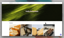 a screenshot of a grocery store website showing daily essentials