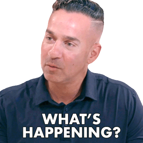Whats Happening The Situation Sticker - Whats Happening The Situation Mike Sorrentino Stickers