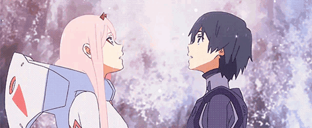 Kiss Anime GIF Kiss Anime Zero Two Discover Share GIFs