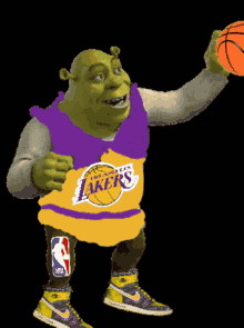 Shrek Basketball GIF - Shrek Basketball Kobe GIFs