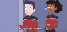 Keep Your Friends Close And Your Enemies Way The Hell Somewhere Else Ensign Mariner GIF - Keep Your Friends Close And Your Enemies Way The Hell Somewhere Else Ensign Mariner Ensign Boimler GIFs