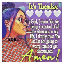 a poster that says it 's tuesday