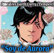 a comic book character named garth curry is featured on a poster
