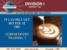 toastmasters cot clubofficertraining division icot division i clubofficertraining