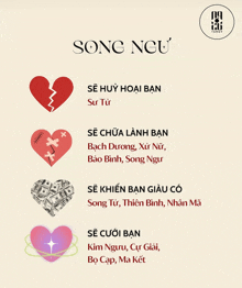 a poster with a broken heart and a heart made out of money