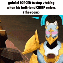 gabriel forced to stop v tubing when his boyfriend chirp enters the room