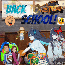 a collage of images with the words back to school in the middle