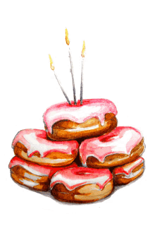 happy birthday birthday donut dougnut donuts