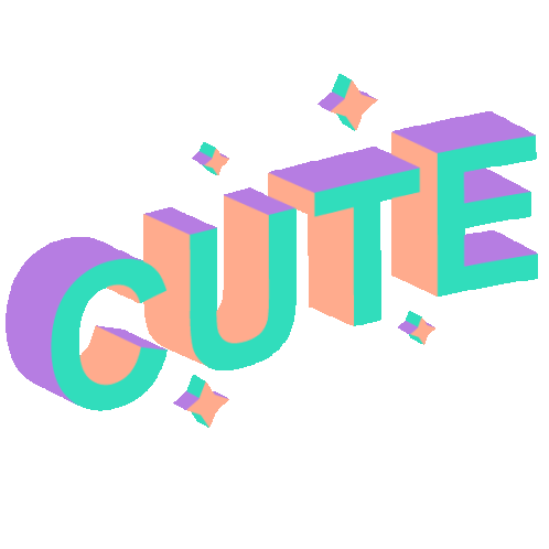 Cute Pretty Sticker - Cute Pretty Adorable Stickers