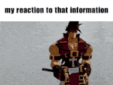 my reaction to that information my honest reaction honest reaction reaction guilty gear