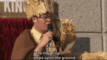 The Office Hay King GIF - The Office Hay King Dwight Schrute GIFs