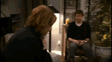 Jan Staring At Pam The Office GIF