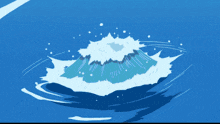 a cartoon of a shark with sharp teeth is flying through the air