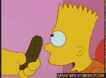 Bart Simpson Simpsons GIF - Bart Simpson Simpsons Pickle Licker GIFs