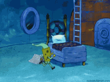 Spongebob Squarepants Running GIF - Spongebob Squarepants Running Bedtime GIFs