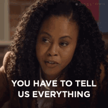 You Have To Tell Us Everything Marcie GIF - You Have To Tell Us Everything Marcie Marcie Diggs GIFs