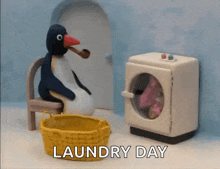 Pingu Lavatrice GIF - Pingu Lavatrice Washing Machine GIFs