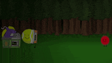 a cartoon of a tennis ball with a smiley face standing next to a box that says 6/10