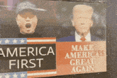 a sign that says make america great again
