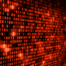 a computer screen with a lot of red numbers