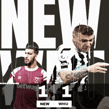 Newcastle United F.C. (1) Vs. West Ham United F.C. (1) Post Game GIF - Soccer Epl English Premier League GIFs
