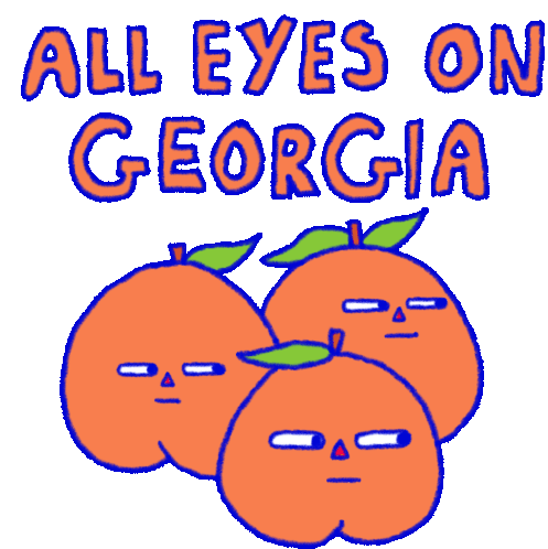 All Eyes On Georgia Ga Sticker - All Eyes On Georgia Ga Georgia Stickers