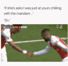Mandem Arsenal GIF - Mandem Arsenal Handshake GIFs