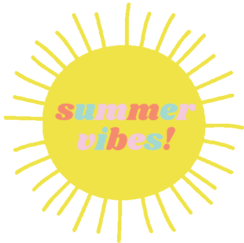 Summer Vibes Its Summer Sticker - Summer Vibes Its Summer Sunny Stickers