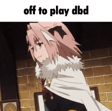 off to play dbd astolfo fate fate apocrypha grand fate