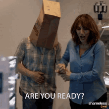 Are You Ready Surprise GIF - Are You Ready Surprise Paper Bag GIFs