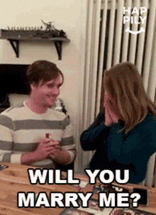 Will You Marry Me Happily GIF - Will You Marry Me Happily Take You Hand In Marriage GIFs