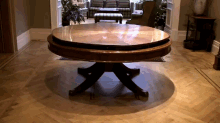 Master Craftsperson - Expanding Round Table GIF - Woodwork Furniture Art GIFs