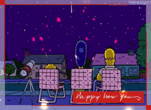 Happy New Year2021 Simpsons GIF - Happy New Year2021 Simpsons Fireworks GIFs
