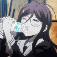 Animegirl Drink GIF - Animegirl Drink Up GIFs