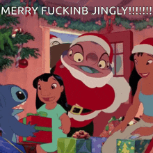Merry Jingly Lilo And Stitch Christmas GIF - Merry Jingly Lilo And Stitch Christmas Merry Christmas GIFs