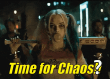 Harley Quinn Chaos GIF - Harley Quinn Chaos Bubblegum GIFs