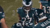 a fox wild card broadcast of a football game between the eagles and the green bay packers