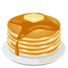 pancakes food joypixels american pancakes butter