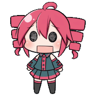 a cartoon drawing of a girl with a surprised expression on her face