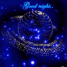 Goodnight Saturn GIF - Goodnight Saturn Blue GIFs