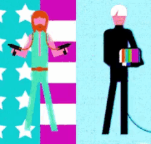 American Flag Guns GIF - American Flag Guns Television GIFs