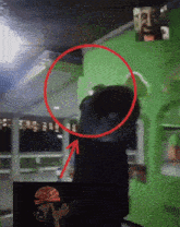 a picture of a man with a red circle around his face