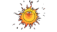 a cartoon drawing of a smiling sun