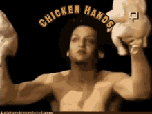 hands chicken