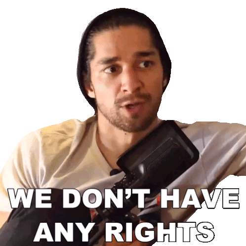 We Dont Have Any Rights Wil Dasovich Sticker - We Dont Have Any Rights Wil Dasovich Wil Dasovich Superhuman Stickers