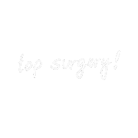 a white background with the words " top surgery " written on it