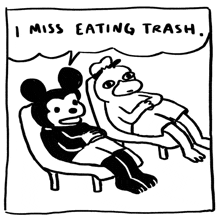 Eating Trash Mickey Mouse GIF - Eating Trash Mickey Mouse Donald Duck GIFs