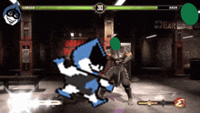 a video game with a character named lancer